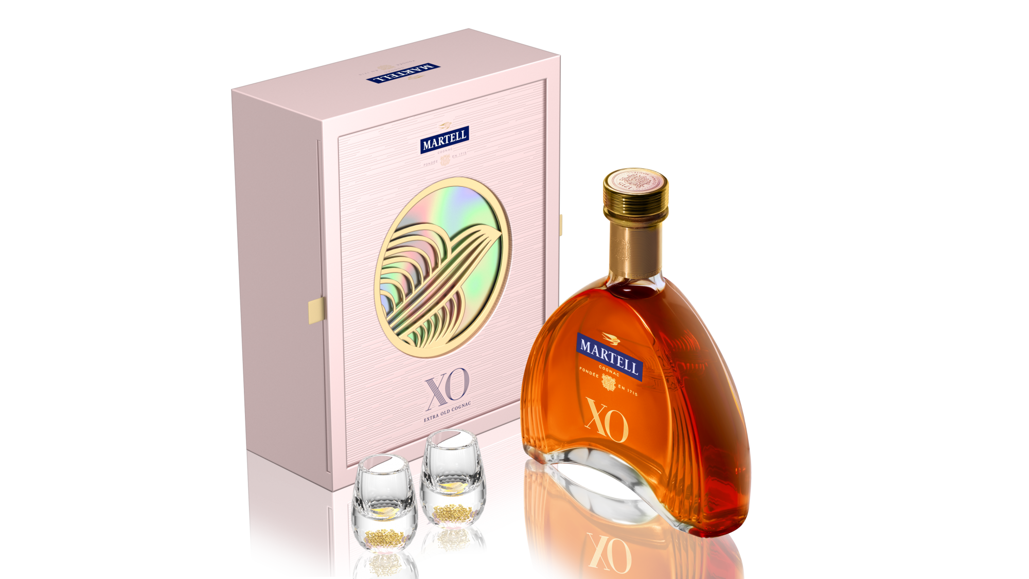 Martell XO EOY23 Limited Edition Giftset with 2 shot glasses